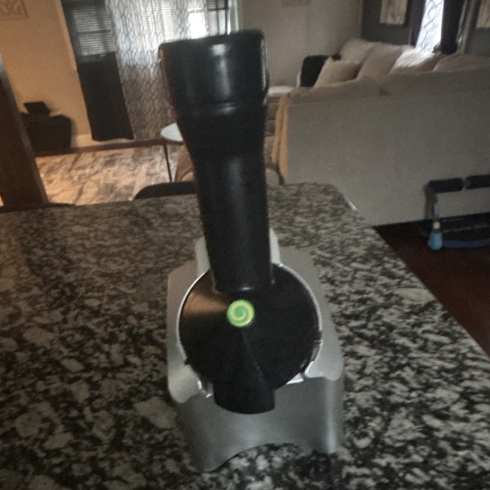 Yonanas Frozen Yogurt Maker Electric Black Silver Easy Clean Base Chute Matte