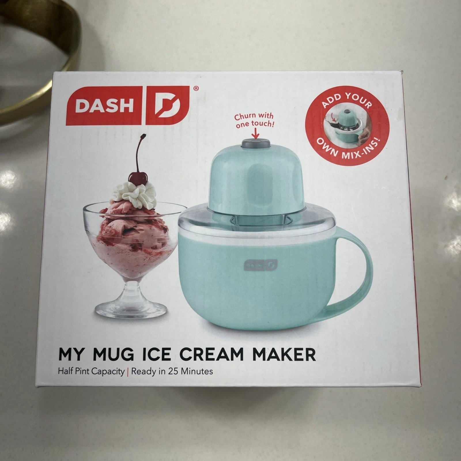 Dash My Mug Ice Cream Maker Electric Portable Gelato Sorbet Machine Lavender