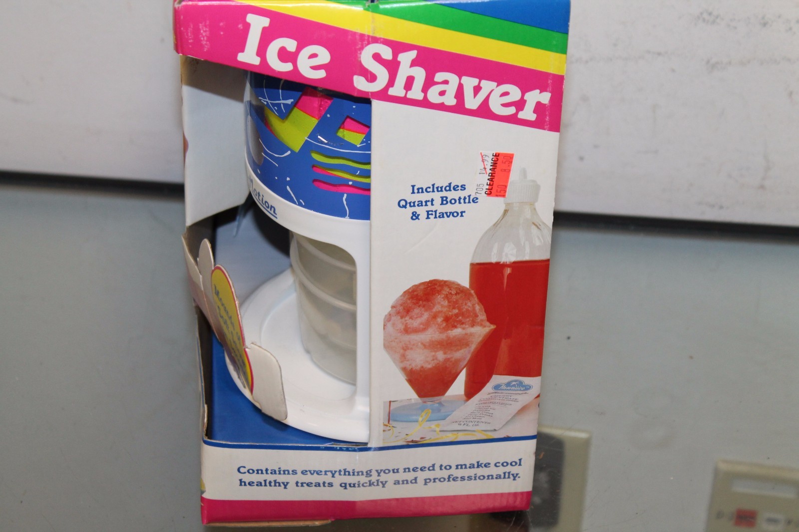 Vintage sno motion sno-cone Machine 1990 ice shaver NIB