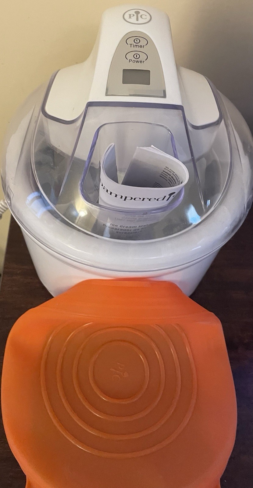 Pampered Chef Electric Ice Cream Maker Model 1534 w/ Manual