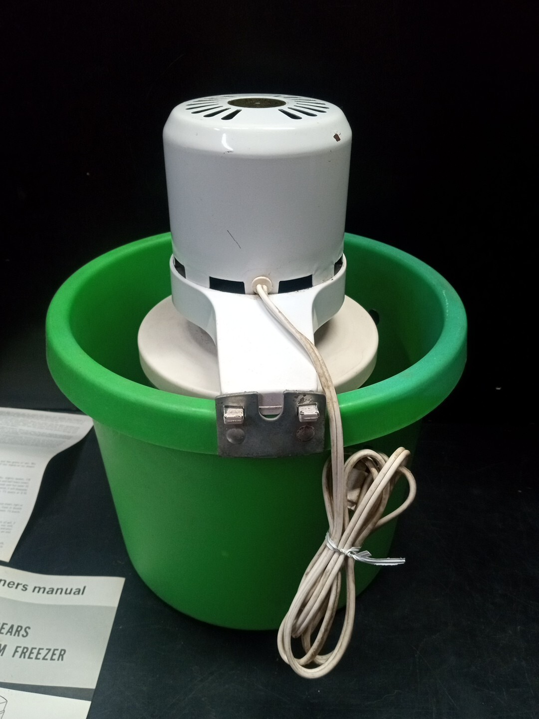 Vintage Sears Roebuck Electric Ice Cream Freezer Maker Model 245.1928 USA 4qt