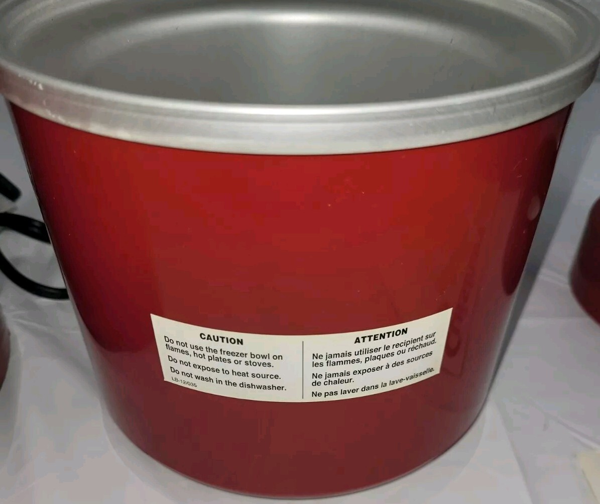 Cuisinart Automatic Frozen Yogurt, Ice Cream, and Sorbet Maker Red