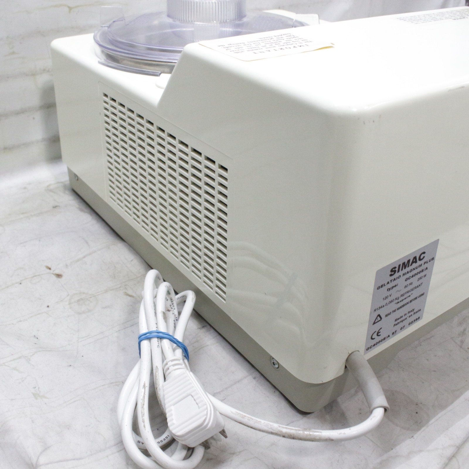 SIMAC GELATAIO Magnum Plus Ice Cream Gelato Maker 250 Watt Heavy Duty Tested