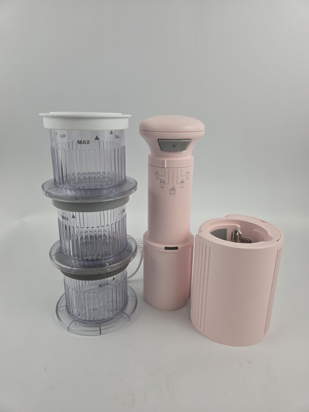 Cuisinart FastFreeze Frozen Treat Maker with Pints Pink Color Missing Manual