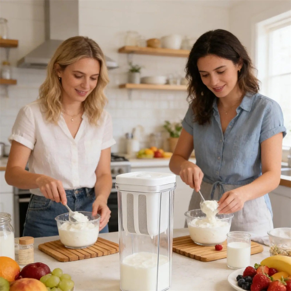 Large Capacity Airtight Storage Jar for Yogurt Strainer & Cereals, Reusable