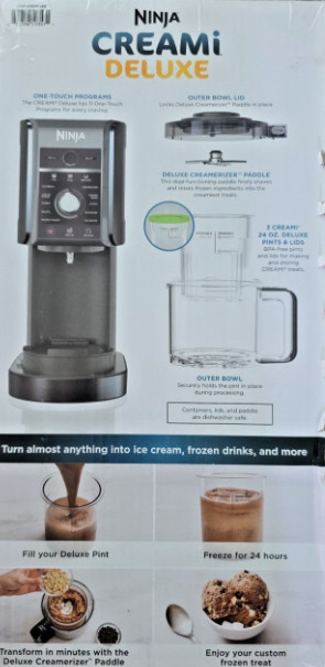 Ninja CREAMi Deluxe 11-in-1 Ice Cream and Frozen Treat Maker XL Size