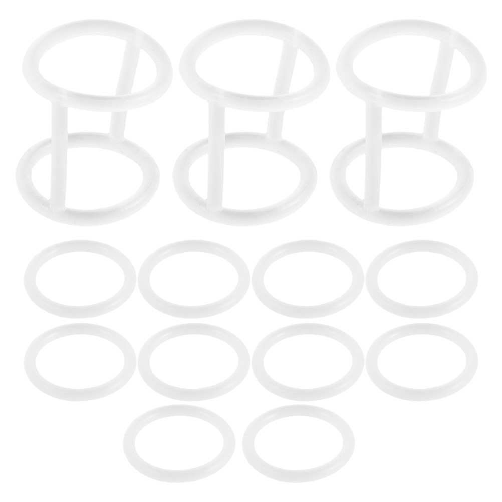 1 Set Reusable Ice Cream Machine Seal Ring White Silicone Gasket Replacement
