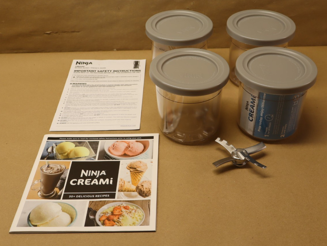 Ninja CN315A Creami Ice Cream & Sorbet Maker, 7 Frozen Treat Programs, 4 Pints