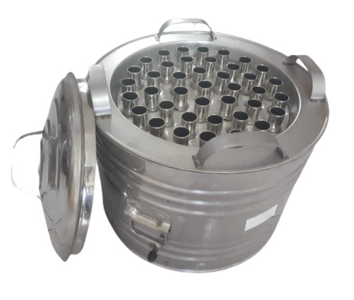 40 Tube Ice Cream Maker Machine Pot Stainless Steel Baby Bin Popsicle Thai Party