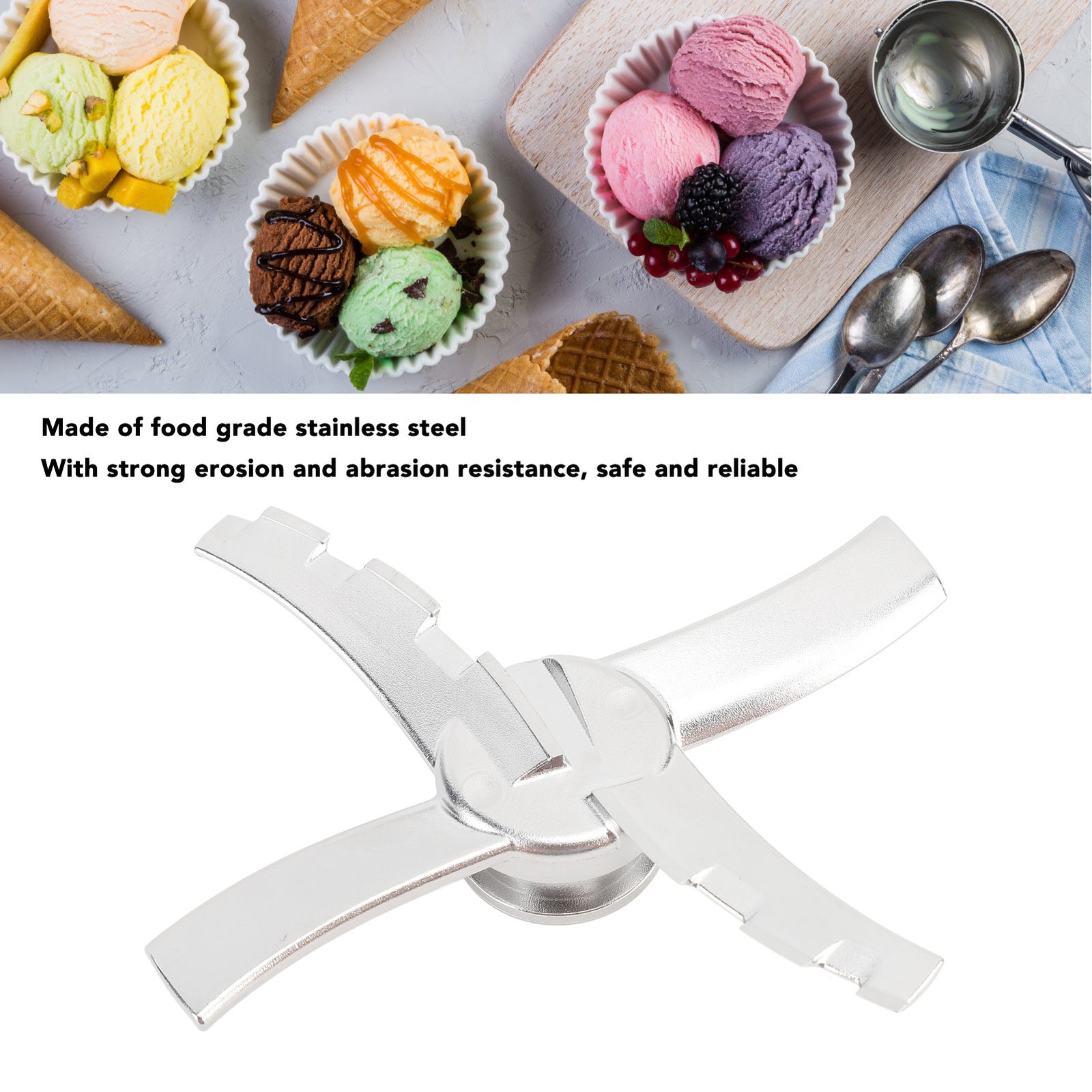 1 Replacement Paddle Blade For Smooth Ice Cream Making – NC101 NC301 Stainless