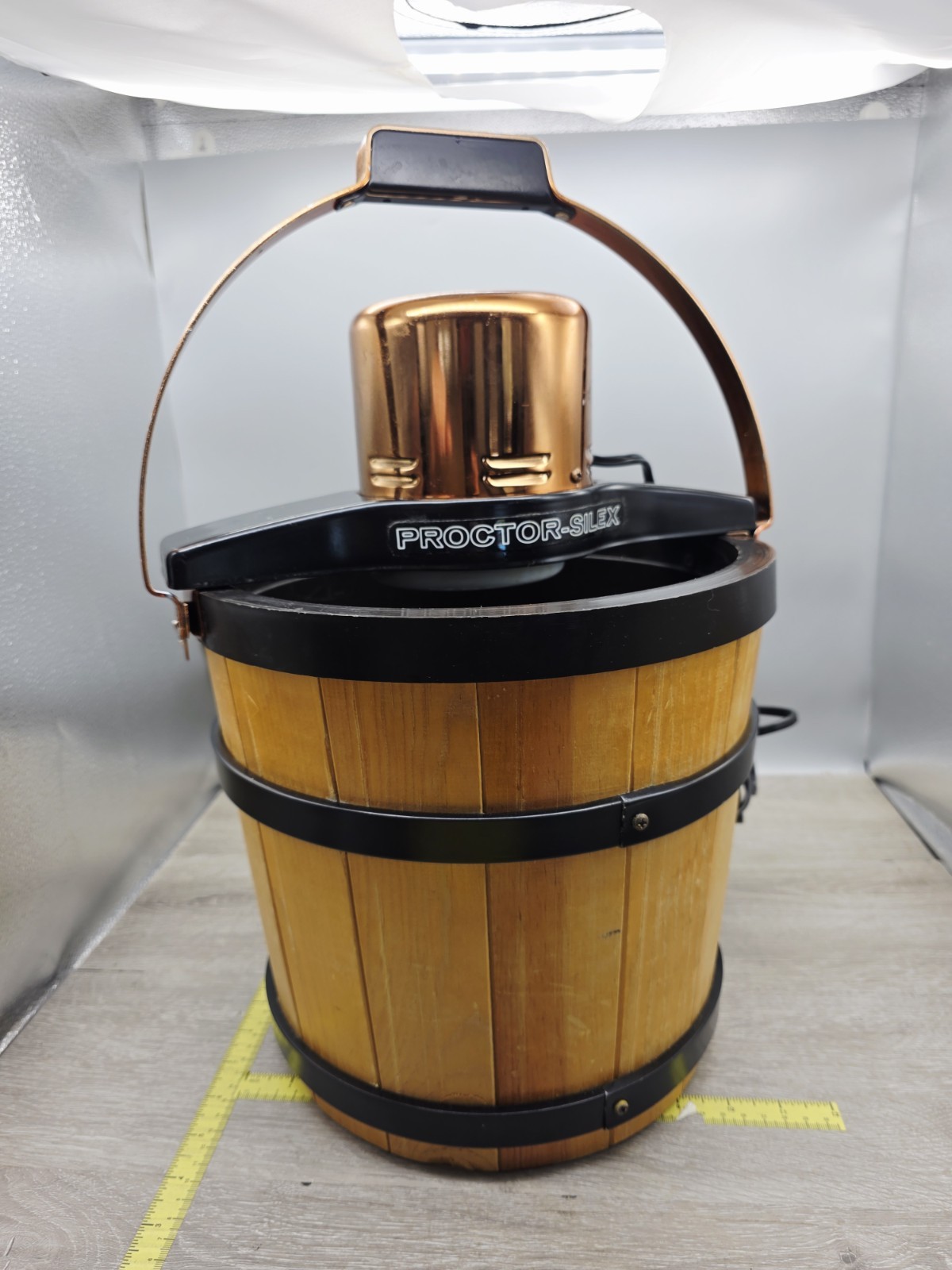 Vintage Proctor Silex 4-Quart Electric Ice Cream Maker Churn Model 88101 1974