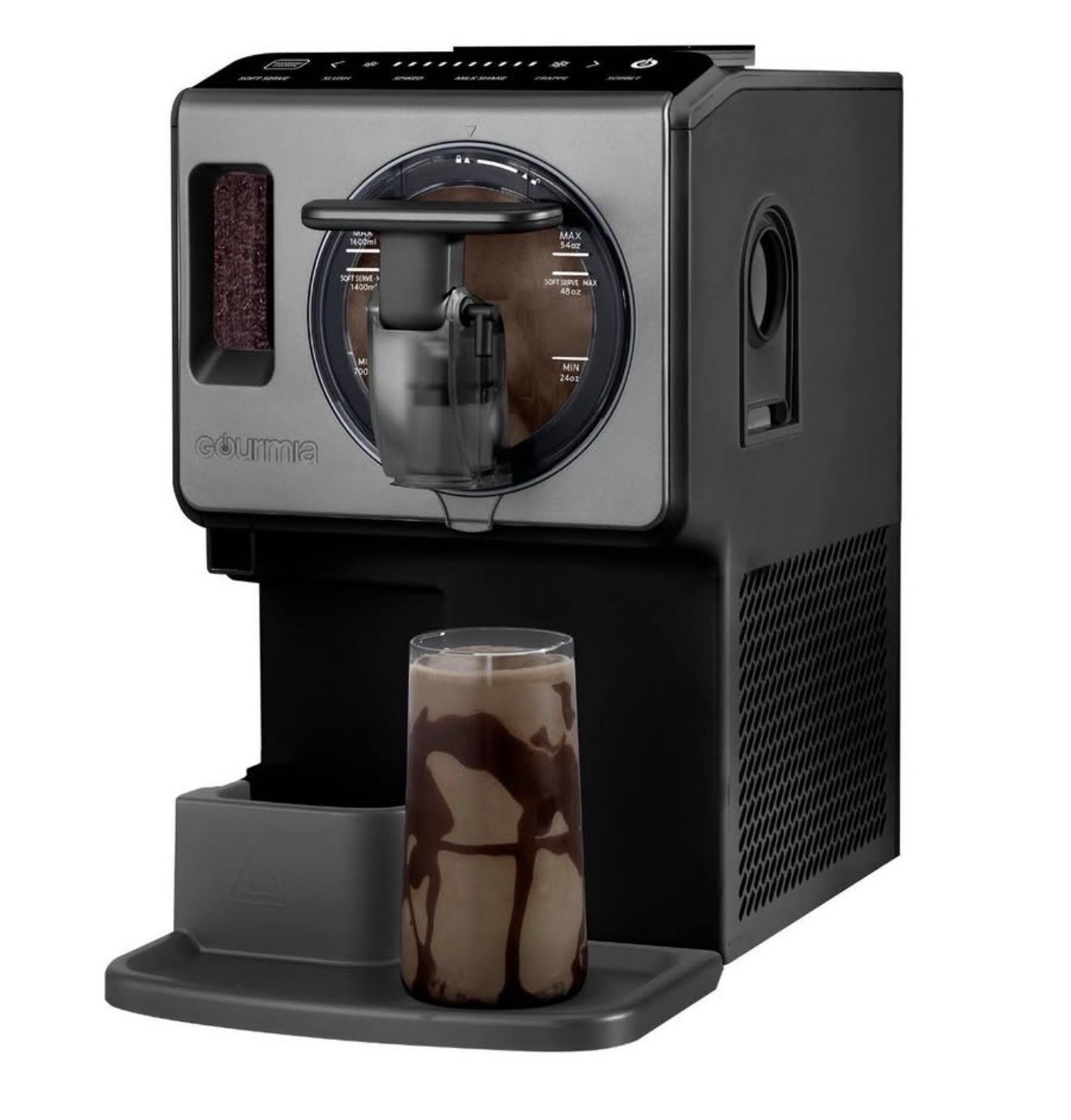 Gourmia Automatic Soft Serve Ice Cream & Frozen Drink Maker 2 Quart Silver New