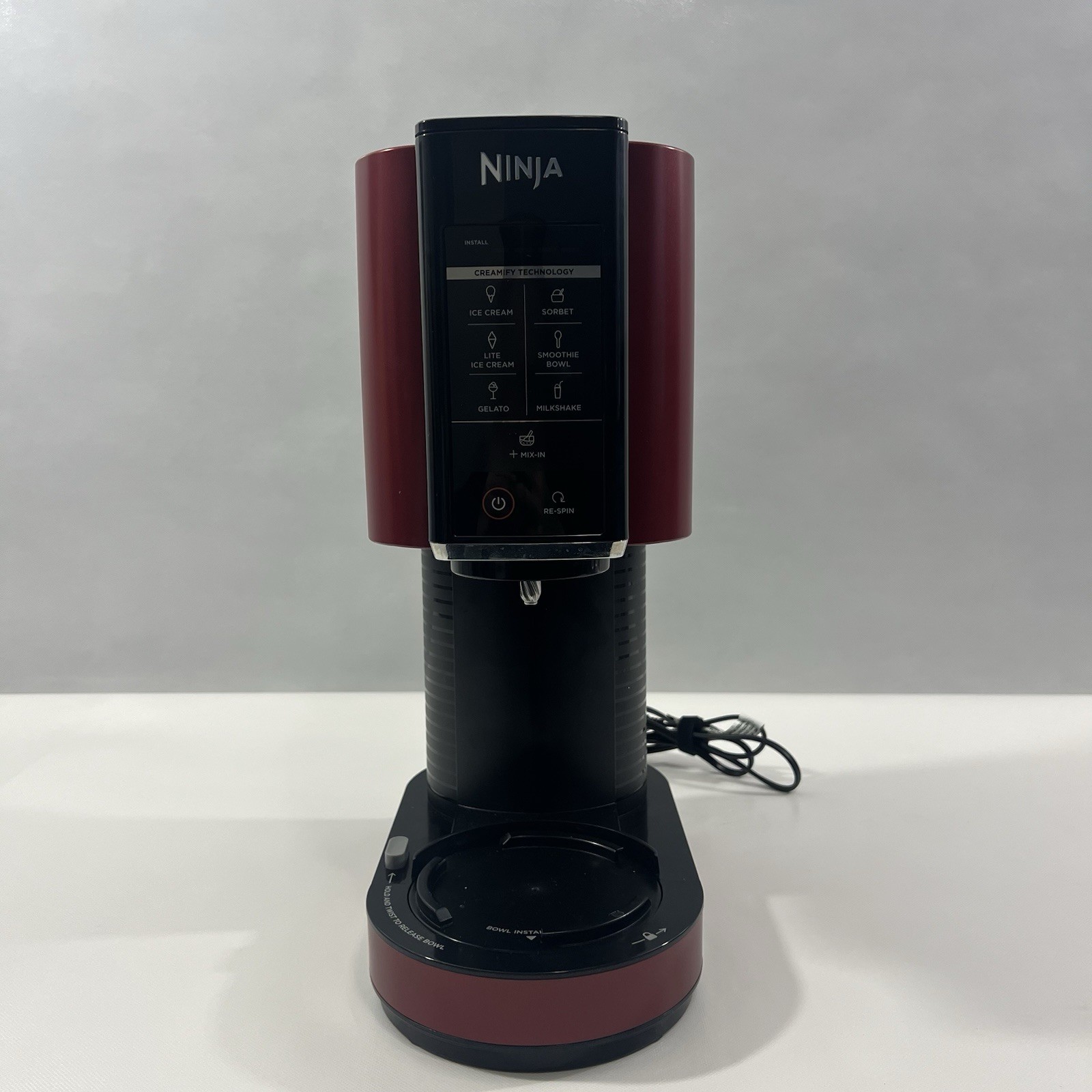 Ninja Creami NC301 Electric Ice Cream Maker Silver Red, 7-in-1