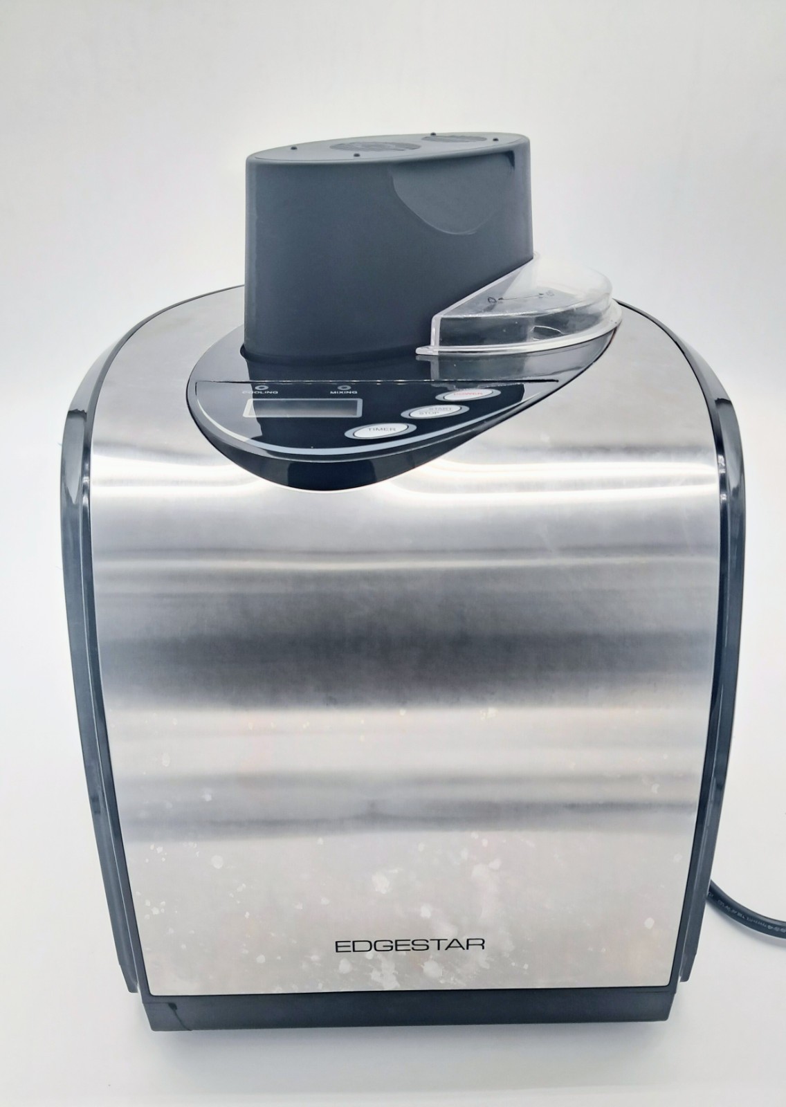 EdgeStar Compressor Ice Cream Maker Machine Self-Freezing 2 Qt ICM301SS