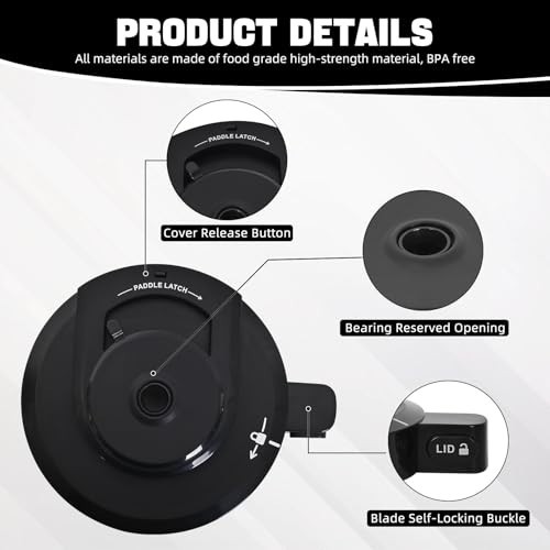 Outer Bowl Lid & Paddle Replacement for NC299AMZ/NC301/NC300 Creami Parts