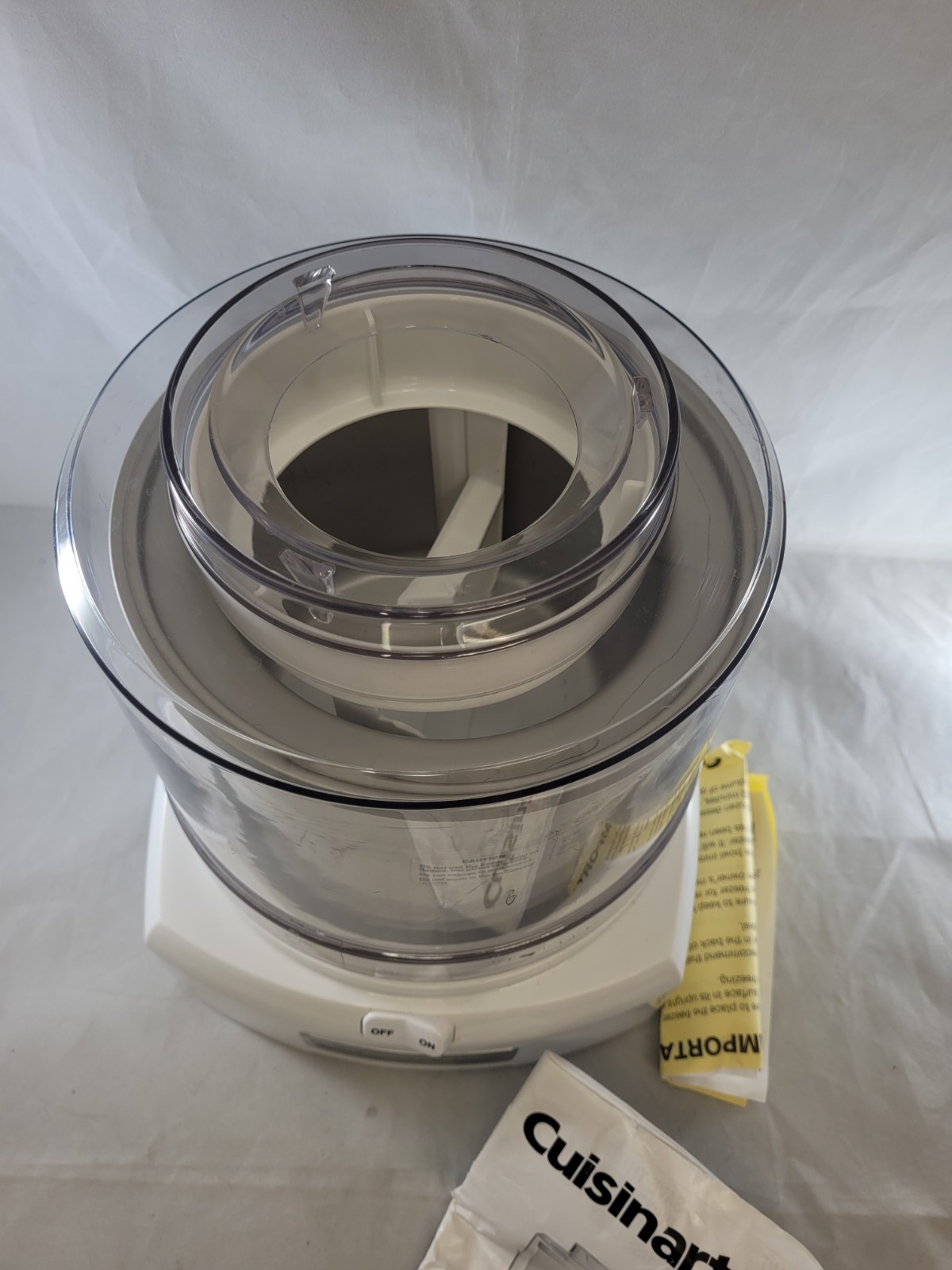 Cuisinart Model ICE-21 Ice Cream & Frozen Yogurt Maker With Manual – See Notes