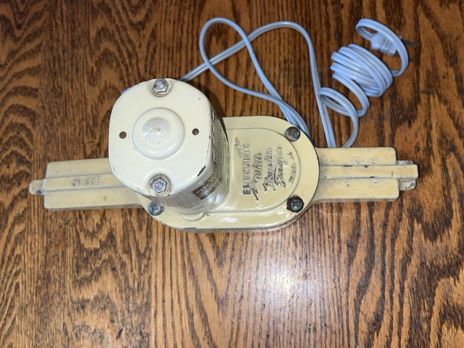 NICE White Mountain 6 Qt Electric Working Ice Cream Freezer Motor Only Model 4-E