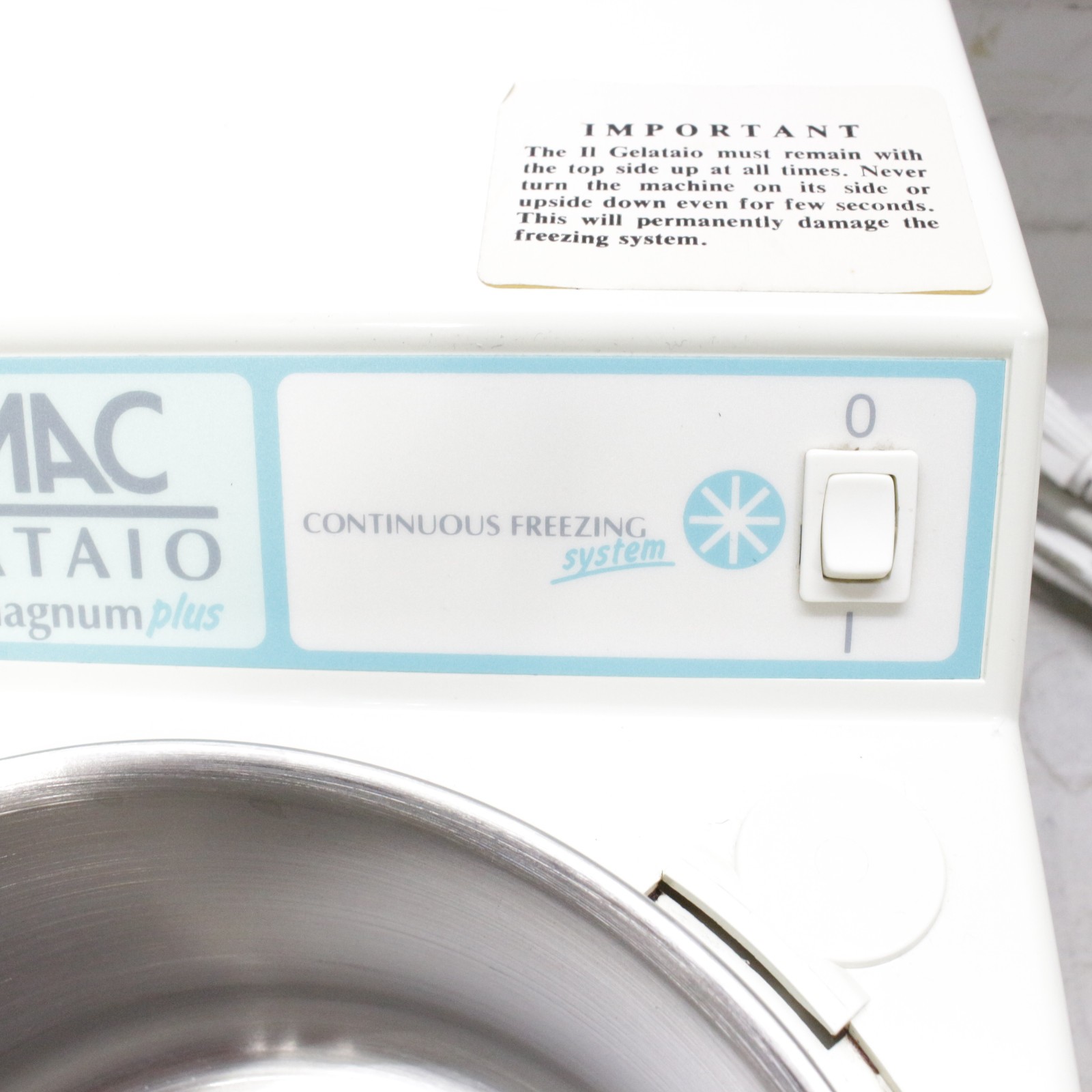 SIMAC GELATAIO Magnum Plus Ice Cream Gelato Maker 250 Watt Heavy Duty Tested
