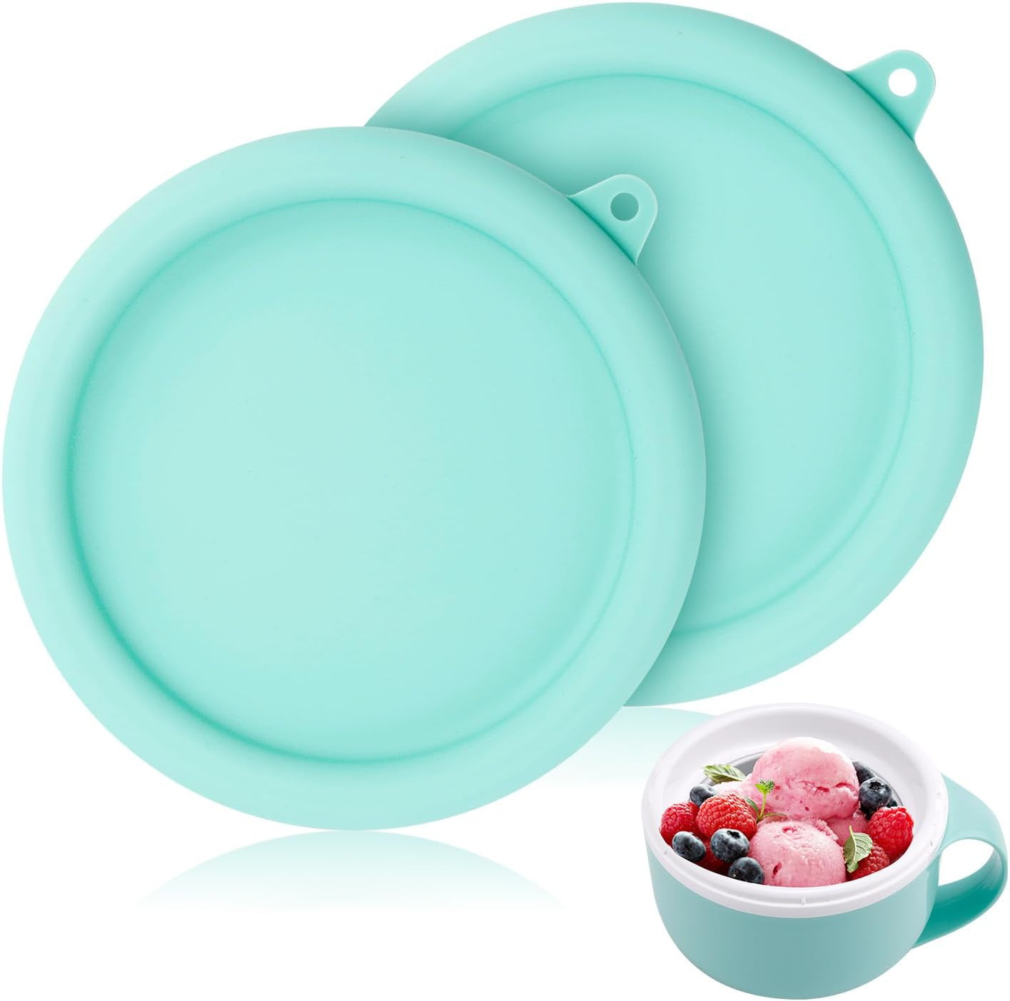 2 PCS SILICONE LID FOR DASH MY MUG Heat Resistant Reusable Silicone Bowl Cover