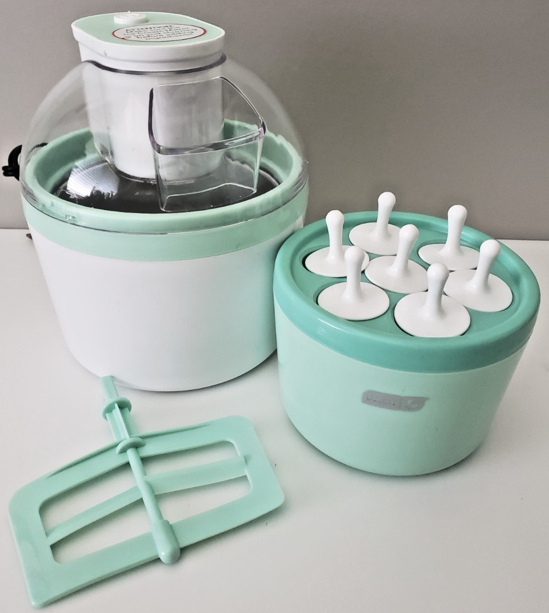 DASH Everyday 2 in 1 Ice Cream Maker for Ice Cream + Popsicles DIC700AQ