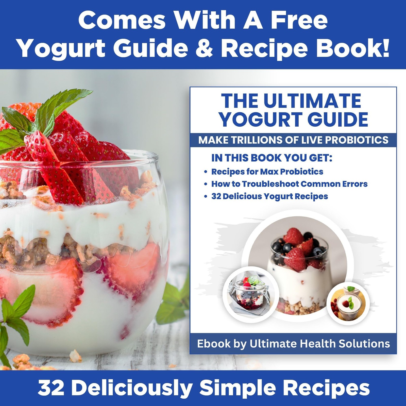 Ultimate Probiotic Yogurt Maker with With Eight Jars (6oz), Stainless Steel