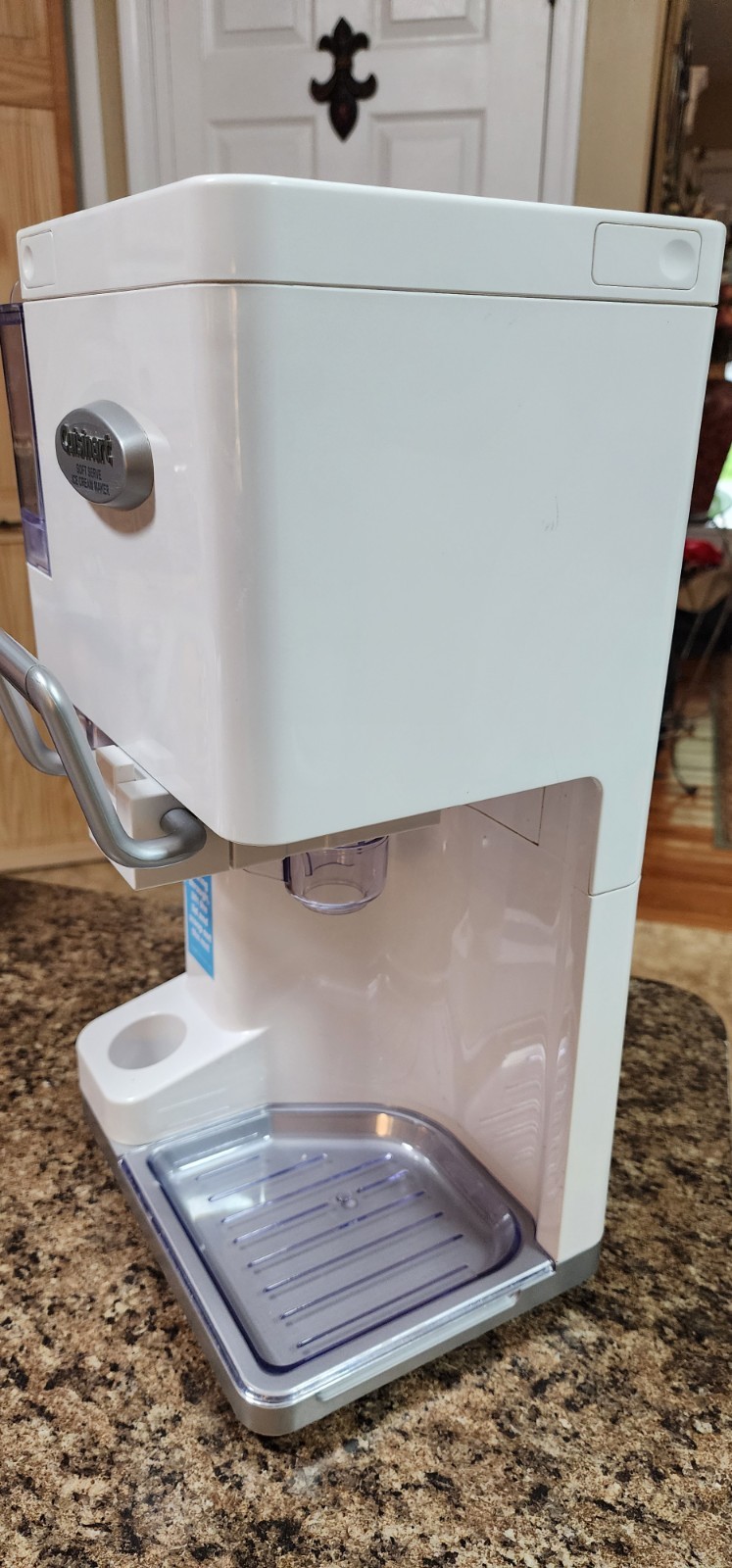 Cuisinart ICE-45 Mix It In Soft Serve Ice Cream Maker White TESTED See photos