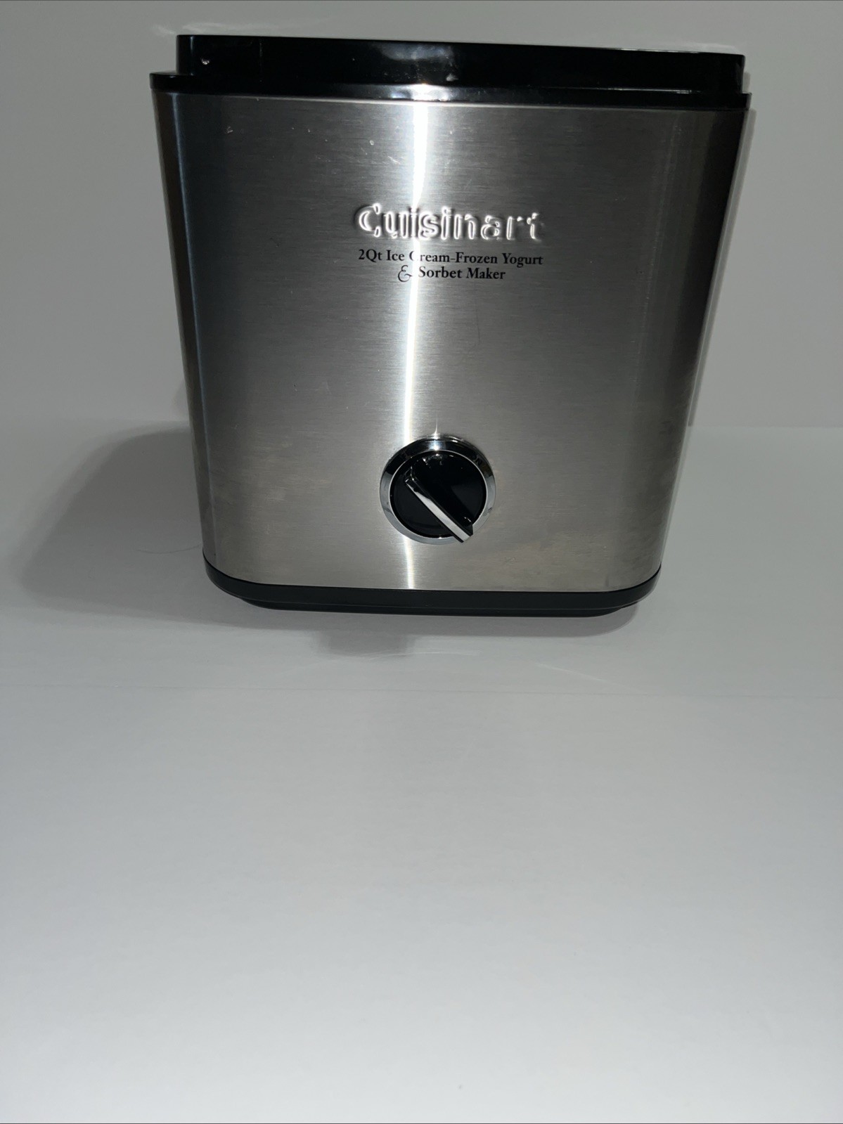 Cuisinart 2 QT Ice Cream Sorbet Maker Stainless CIM-60 – BASE MOTOR ONLY -Tested