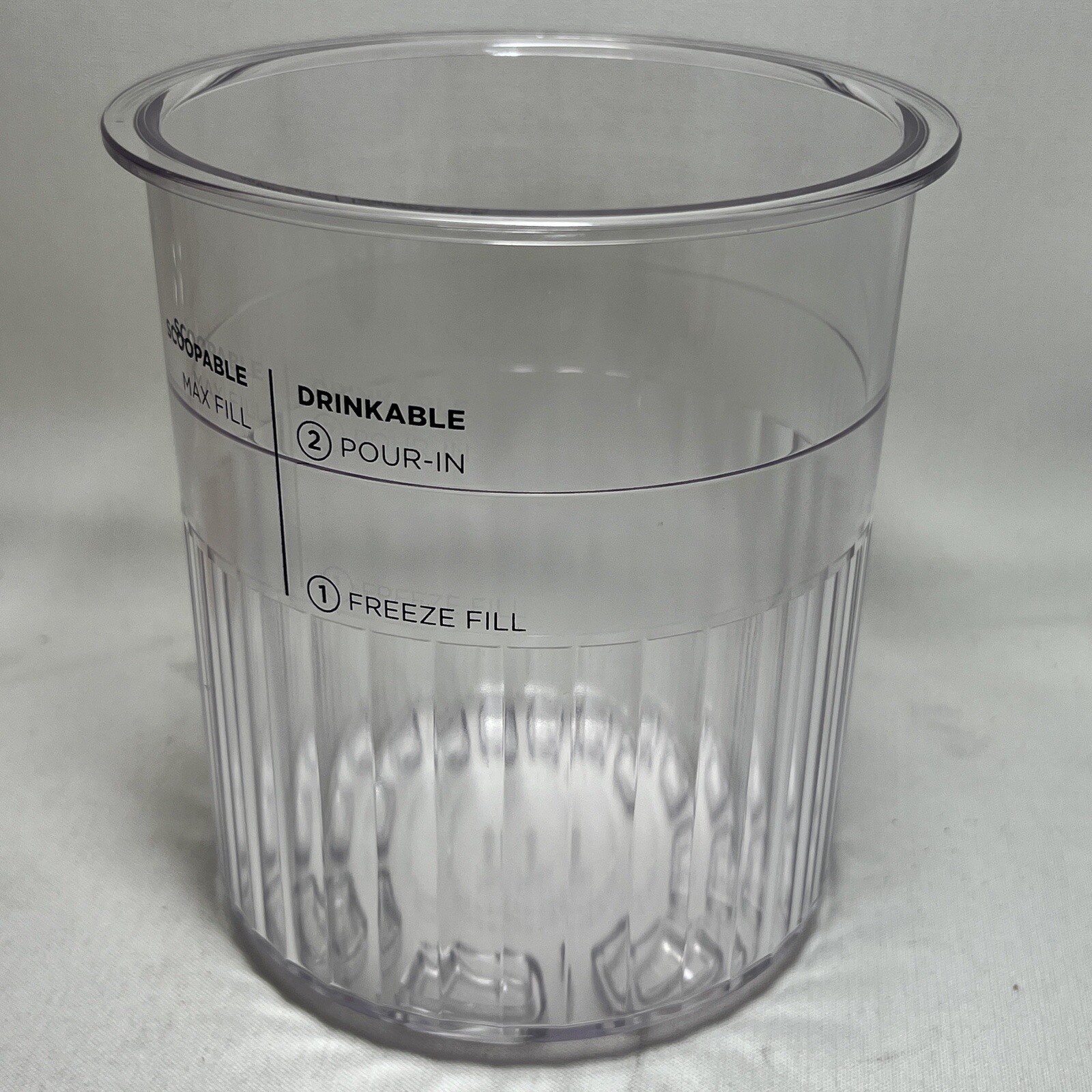 Ninja CREAMi Deluxe Pint Replacement Cup for NC500 NC501 NC501H NC501HBL CN501CO