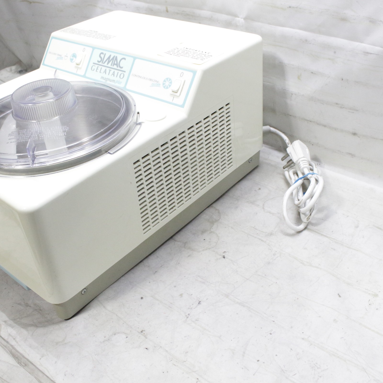 SIMAC GELATAIO Magnum Plus Ice Cream Gelato Maker 250 Watt Heavy Duty Tested