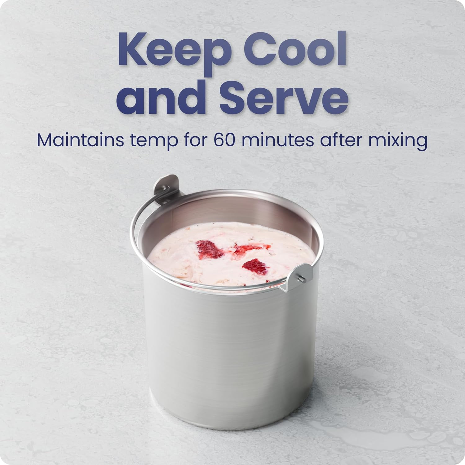 Iceman by Chefman Ice Cream Maker, No Pre-Freezing with Built-In Compressor, Mak