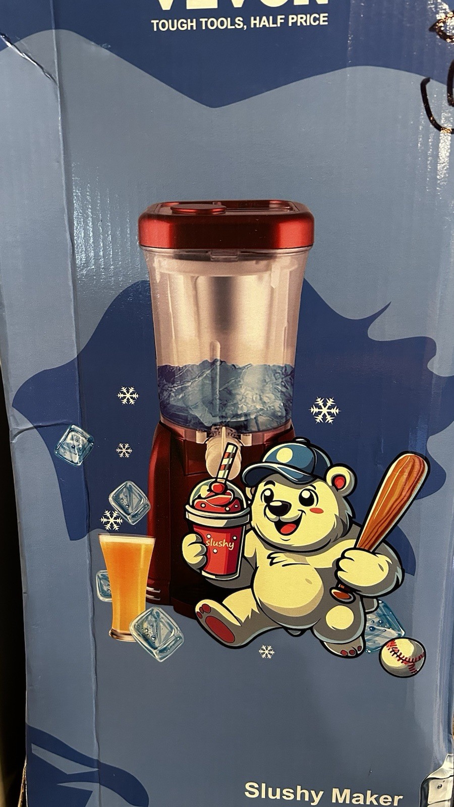 VEVOR Slushy Machine Home Margarita Slush Maker 32oz Smoothie Frozen Drink Maker