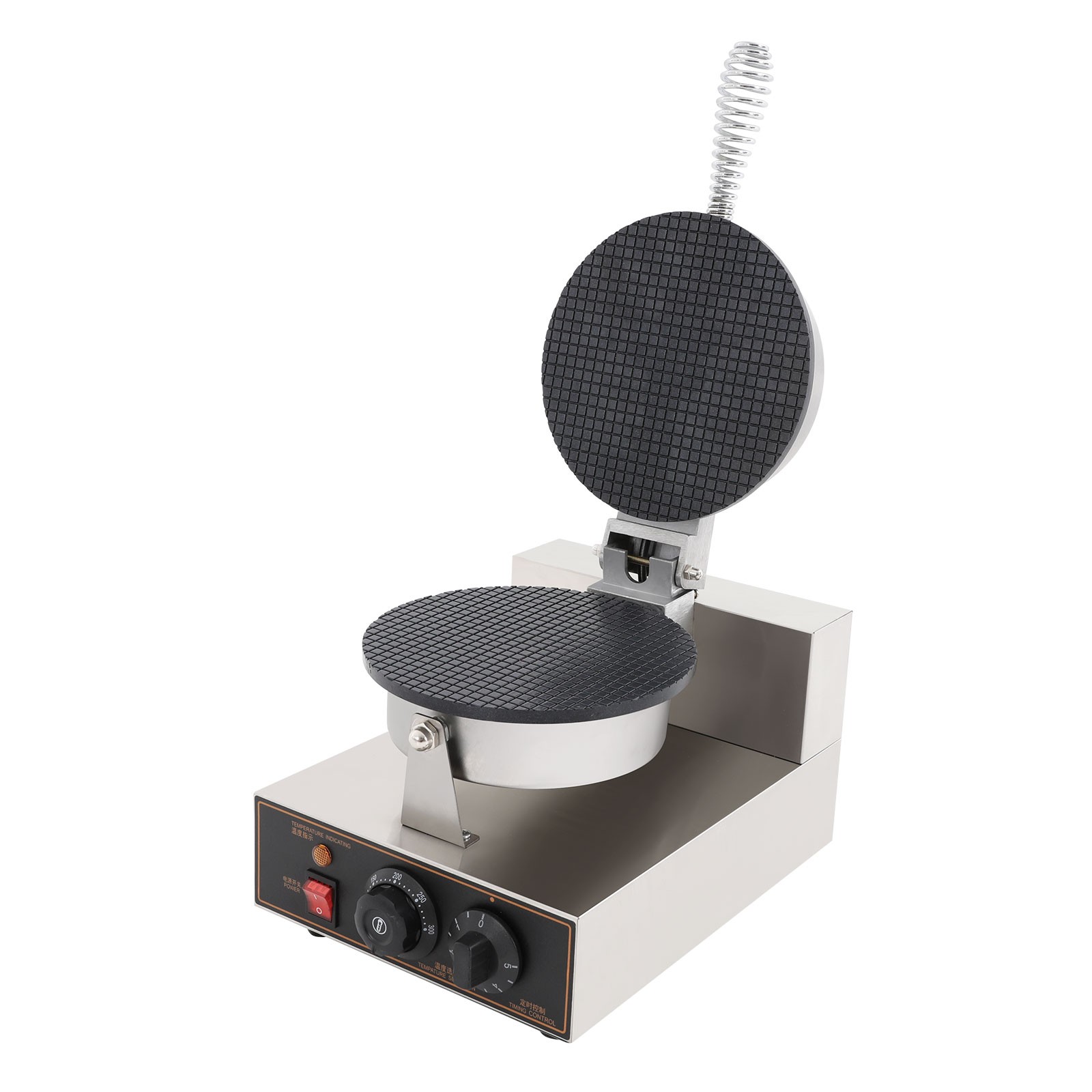110V Electric Waffle Cone Maker for Commercial Use, 1200W Egg Roll Machine