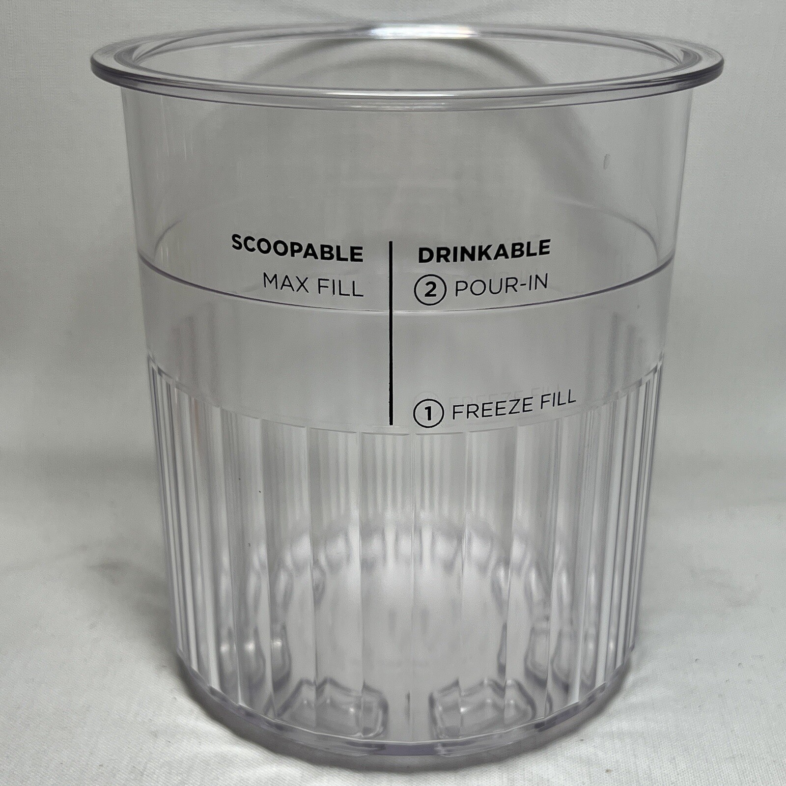 Ninja CREAMi Deluxe Pint Replacement Cup for NC500 NC501 NC501H NC501HBL CN501CO