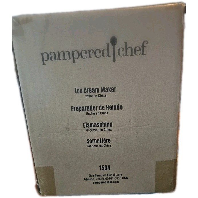 Pampered Chef Electric Compact ICE CREAM MAKER #1534