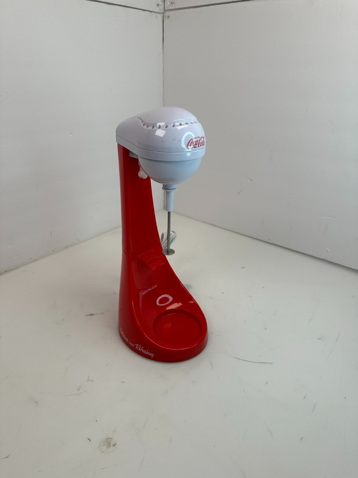 Coca Cola 2 Speed MilkShake Maker Ice Cream Mixer Drink Blender Collect. No Cup