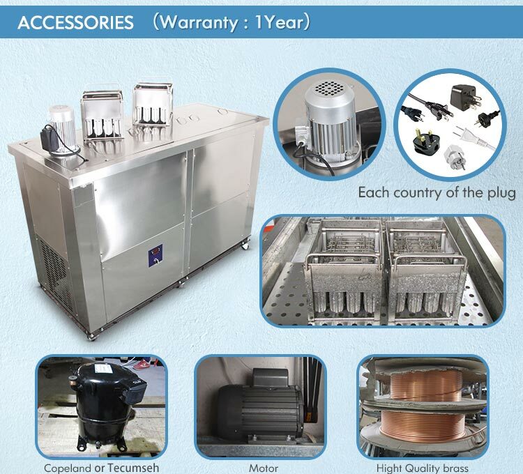 Kolice commercial 4 mold sets ice popsicle machine,ice lollipop machine 110V60HZ