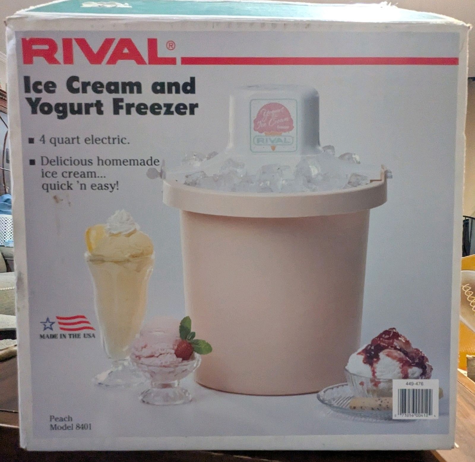 Plastic Bucket Replacement – Rival Ice Cream Yogurt Freezer Maker Model 8401