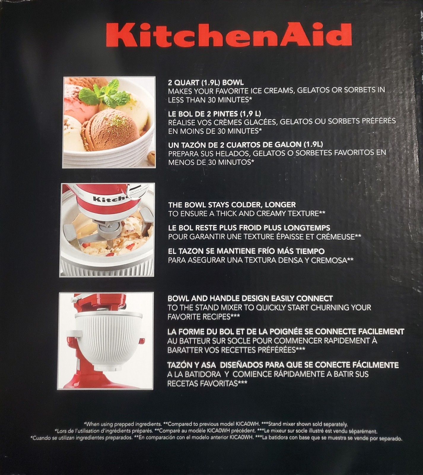 Kitchenaid Stand Mixer Ice Cream Maker Attachment KSMICM