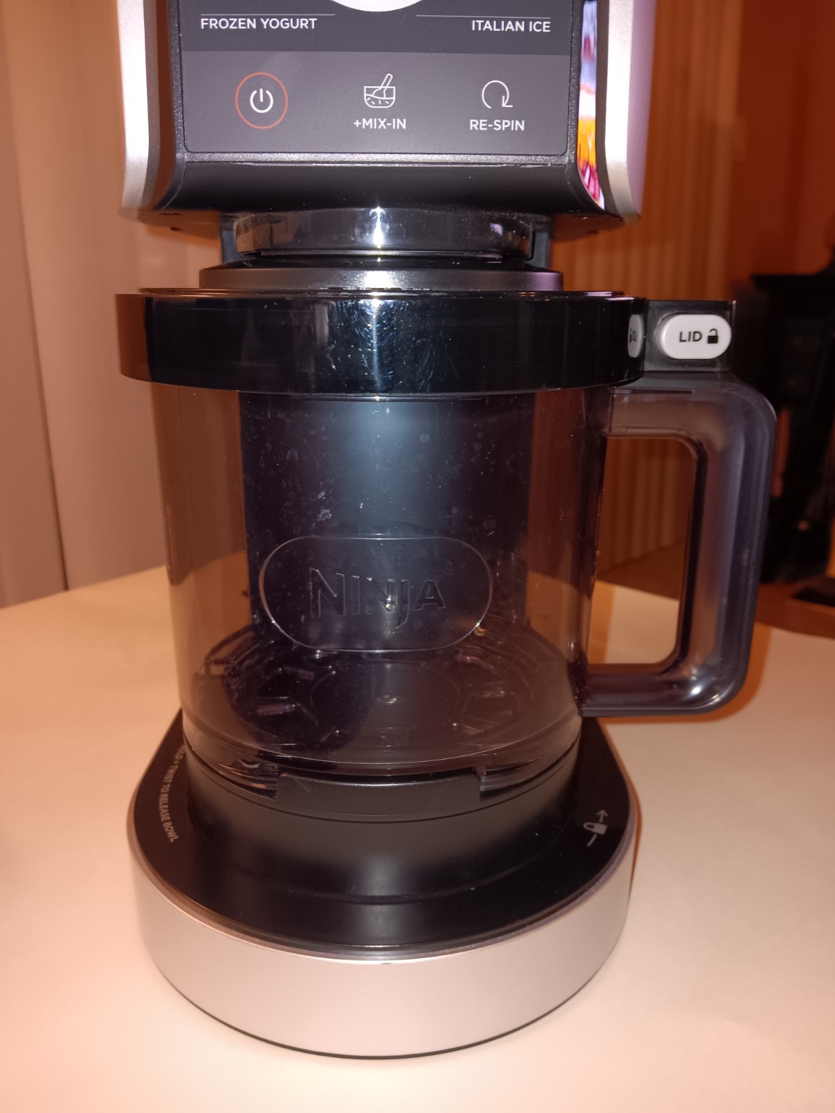 Ninja Creami Deluxe 11-in-1 Ice Cream Maker Silver Black NC501 **NO PINT JARS**