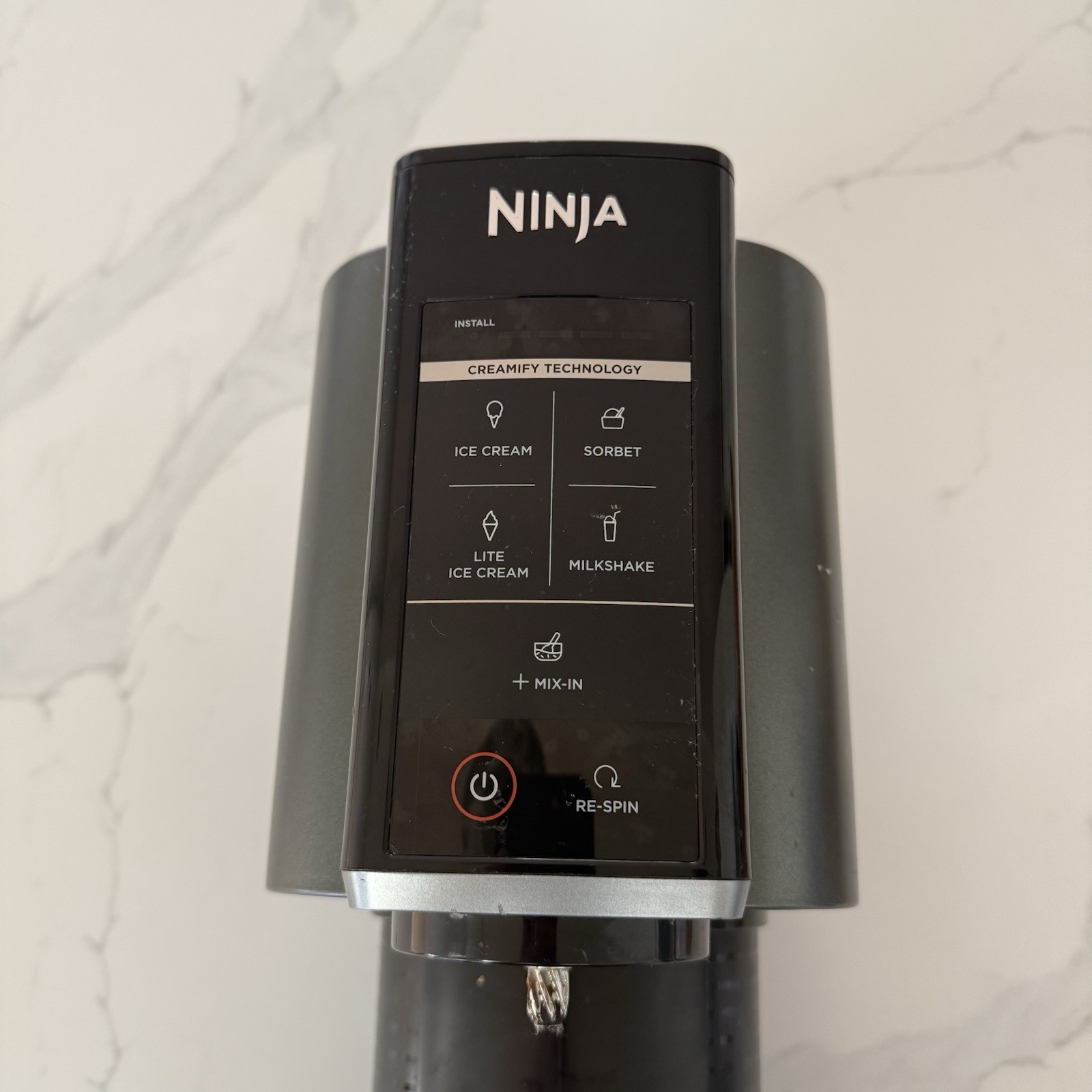 Ninja CREAMi NC300 Ice Cream Maker FOR PARTS – Base Bowl Blade Paddle Power Cord