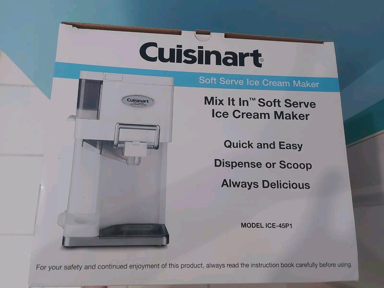 Cuisinart ICE-45 Soft Serve 1.5 Quart Ice Cream Maker
