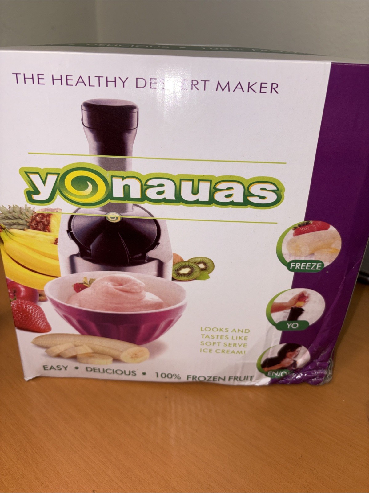 Yonanas Classic 200W Soft Serve Dessert Maker – Black