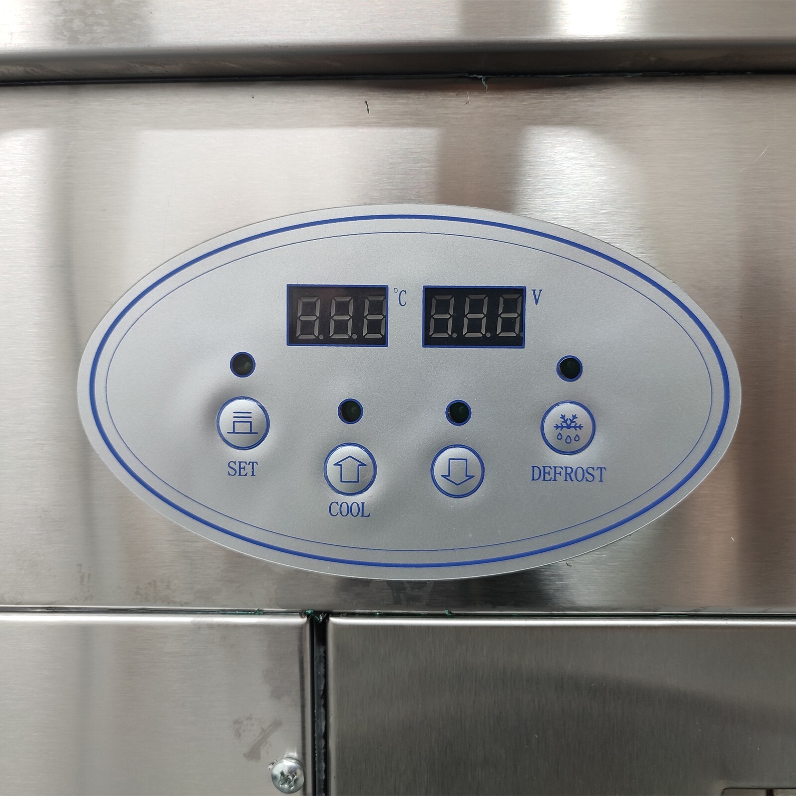 110V Commercial Double Square Pan Ice Frying Machine Fried Yogurt Rolls Maker