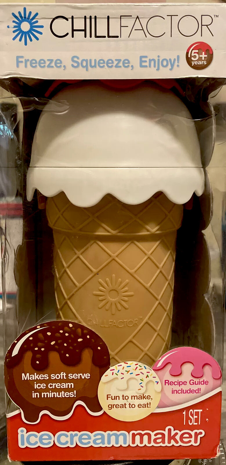 Chill Factor ICE CREAM MAKER Makes Soft Serve in Minutes