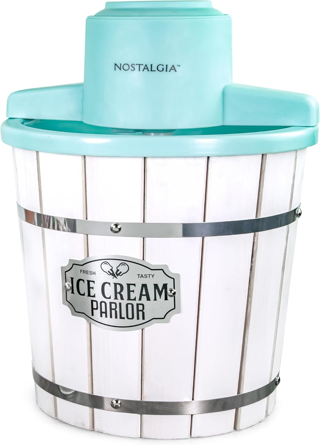 Maquina helado electrica estilo antiguo 4qt yogur gelato rapida cocina divertida
