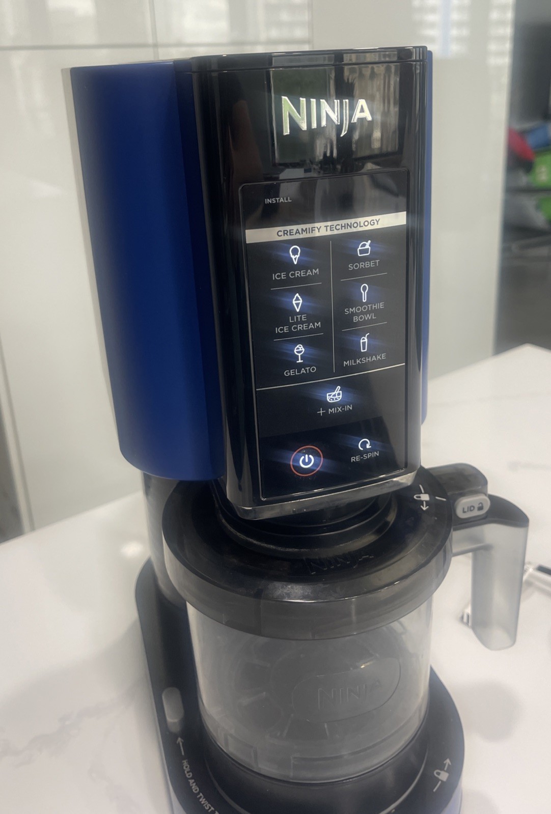 NINJA Creami Blue Ice Cream Sorbet Milkshake Smoothie Maker with 1 Pint