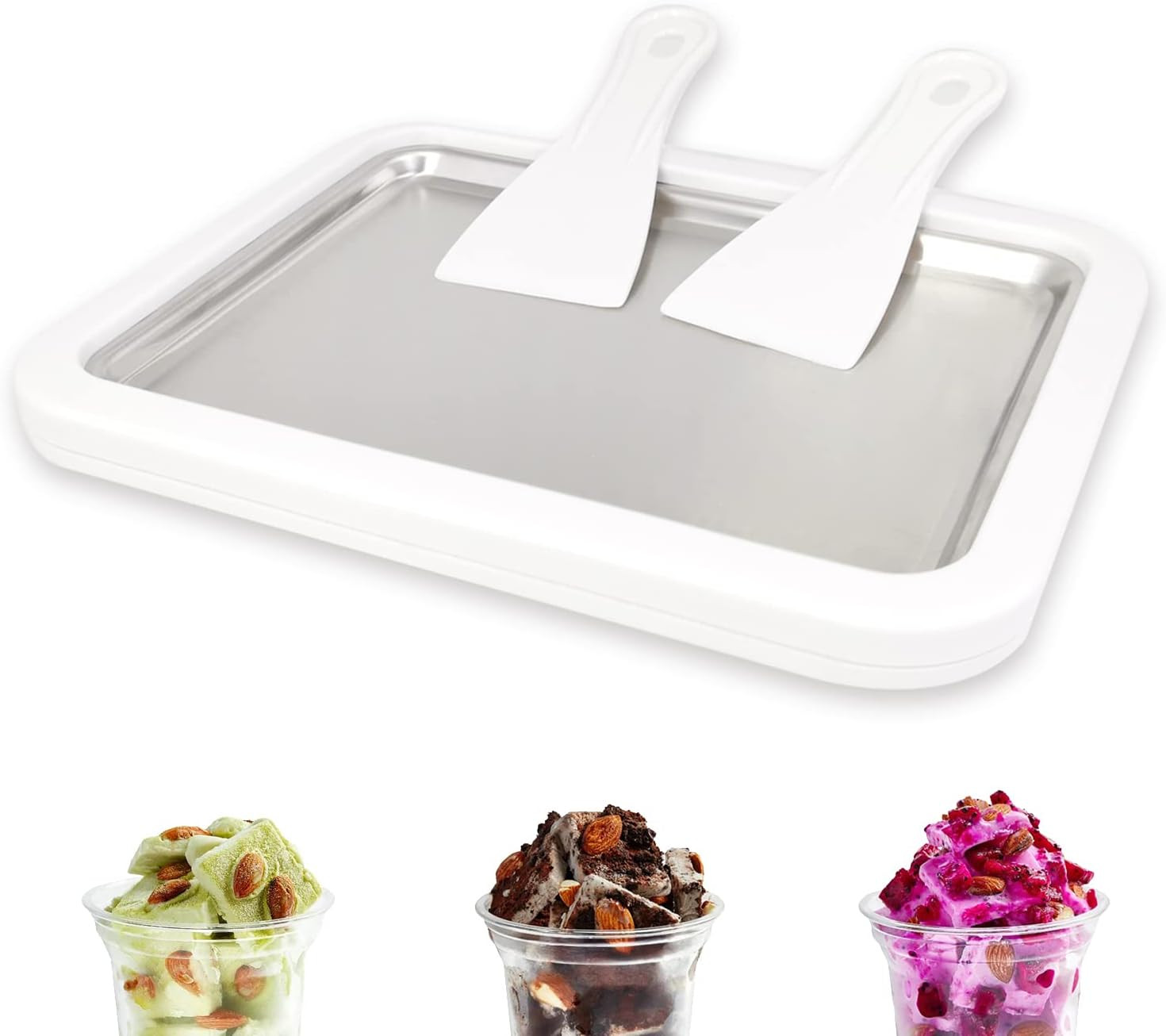 Instant Ice Cream Maker, Rolled Ice Cream Maker, Frozen Yoghurt Plate Instant Ge