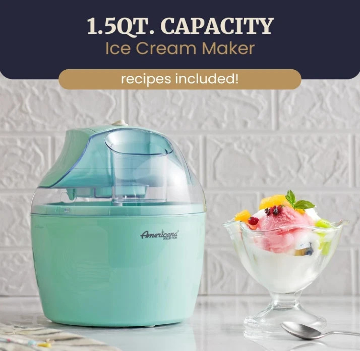 Freezer Bowl Automatic Easy Homemade Electric Ice Cream Maker Ingredient Chute