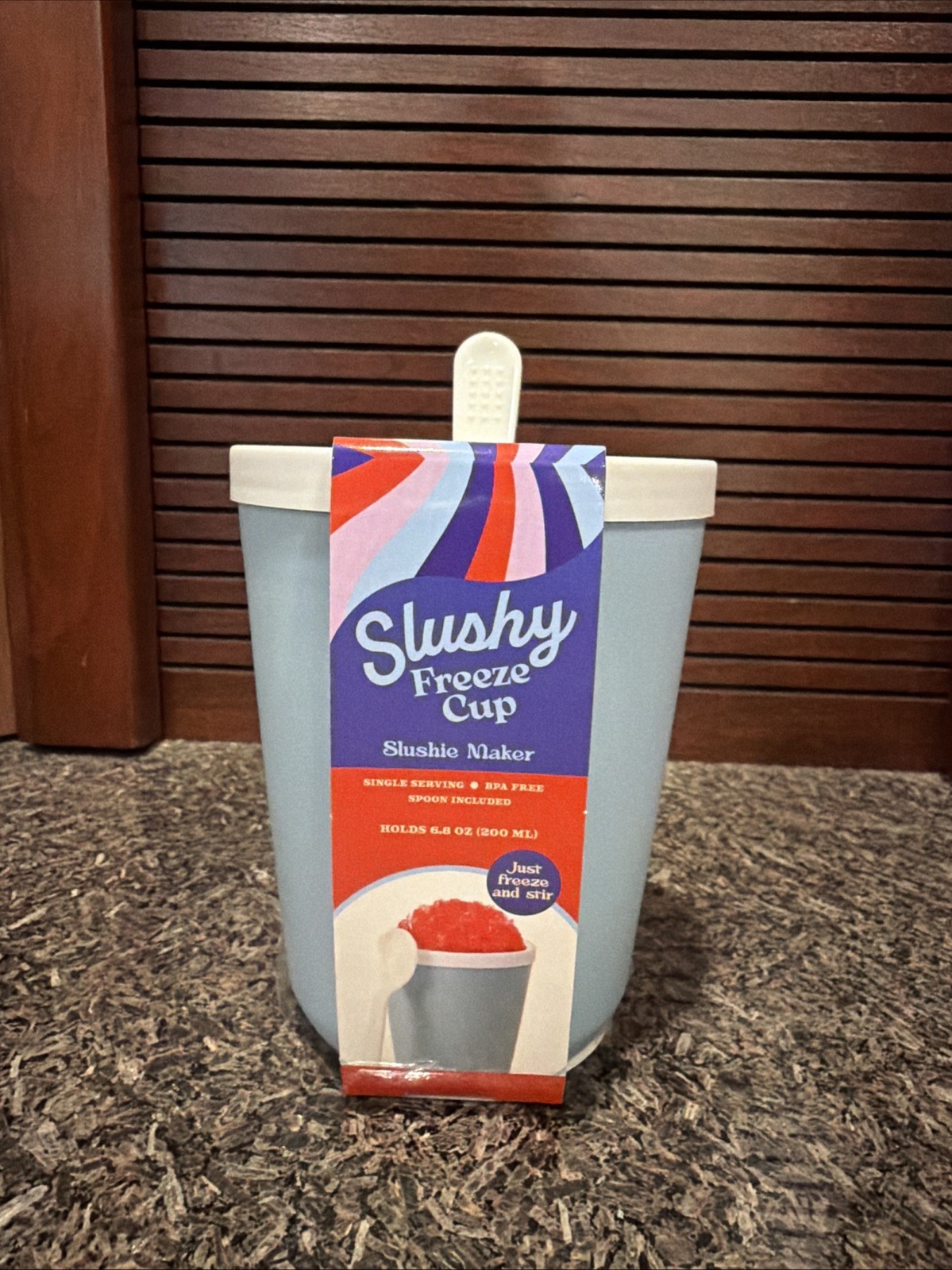 NEW Slushy Freeze Cup Slushie Maker Single Serving Holds 6.8oz Freeze & Stir