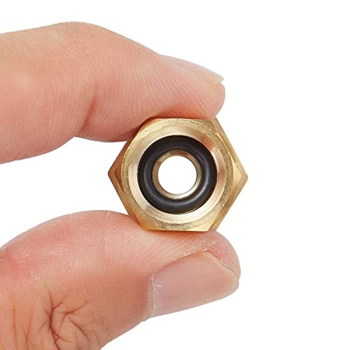 2PCS LF Brass 3/8″OD Male Compression to 1/4Inch 2pcs 3/8″Male ODX1/4″Female OD